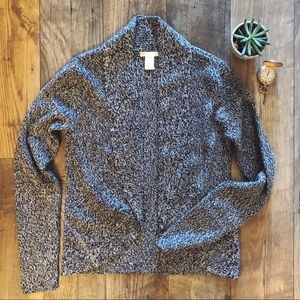 Black and Grey Cowled Sweater